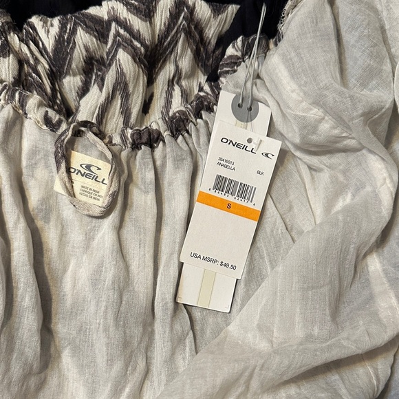 O'Neill Black and White Chevron Mini Dress - Picture 9 of 9